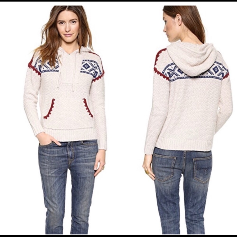 Madewell Fair Island hoodie sweater size S